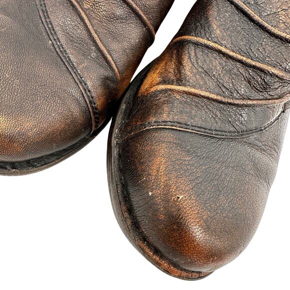 Dansko Women's Brown Leather Aimee Comfort Clogs Size 37 / 7 - Picture 5 of 9